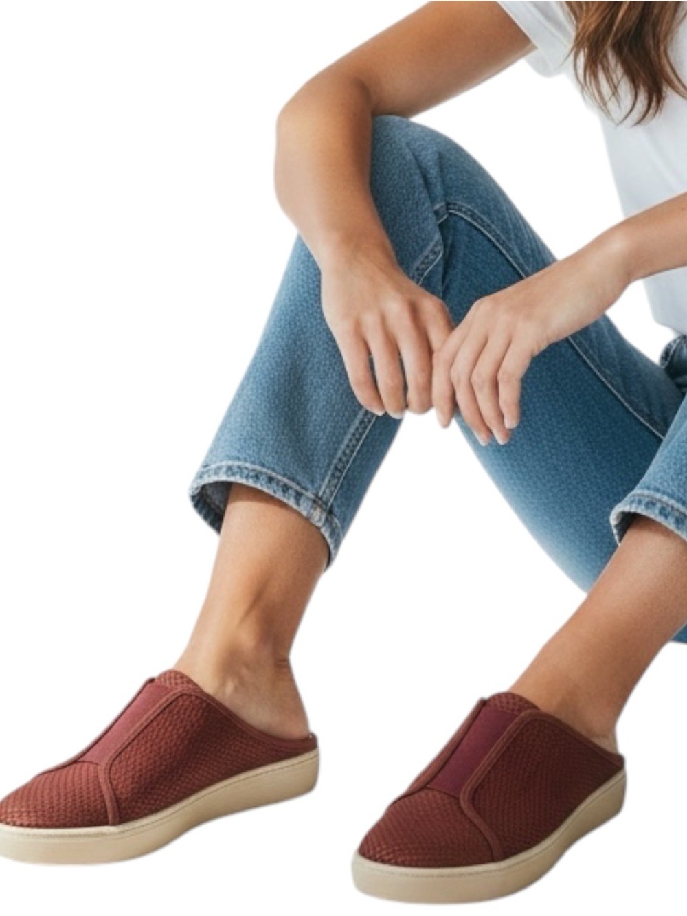 SOFFT Beekon Brick Nubuck Leather Backless Slip On Sneakers Size 8.5 -- GORGEOUS